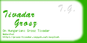 tivadar grosz business card